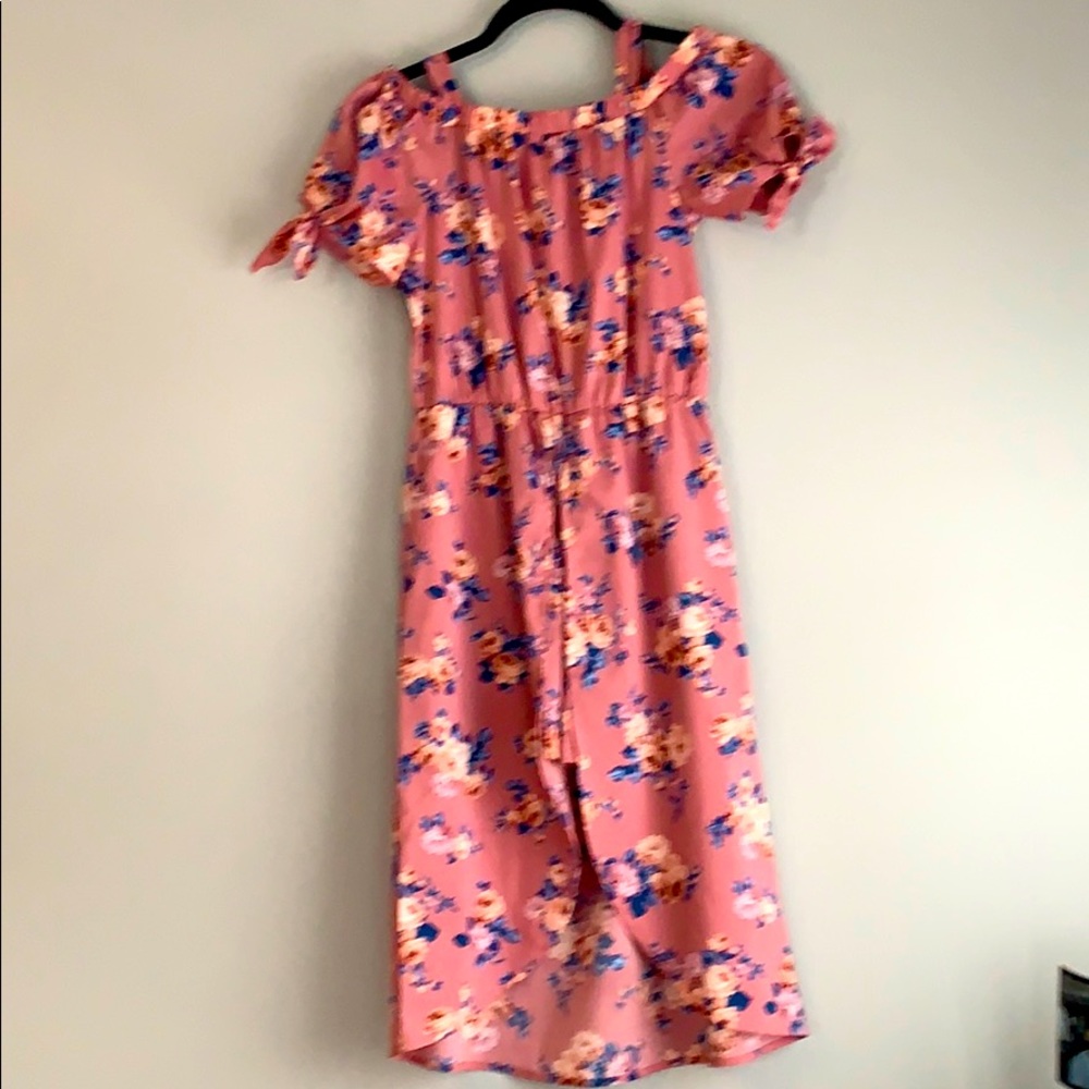 Pink short romper size 12 worn once